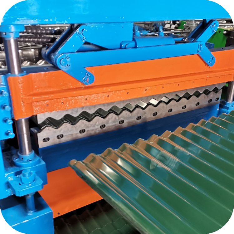 Popular Design Corrugated Sheet Roll Forming Machine For Steel Construction Building